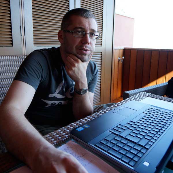 Giorgio Moretti the electronic guru in Kooa